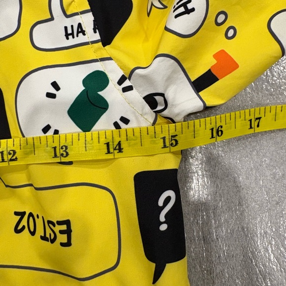 [130cm/Y8/10]Balabala Yellow Cartoon Print Light Jacket - Picture 6 of 8
